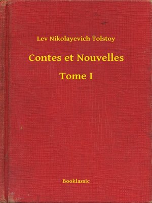 cover image of Contes et Nouvelles--Tome I